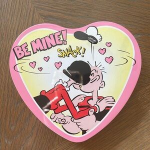 Popeye Heart Shaped Tin